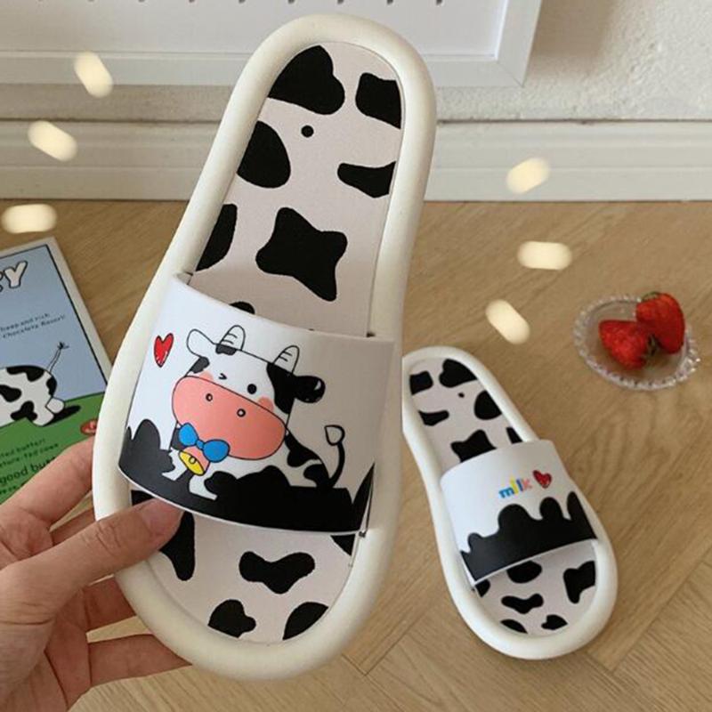 

Slippers Cartoon Cute Women's Beach Summer Casual Shoes Fashion Flip Flop Ladies Soft Bottom Non-slip Female Qq670, Black