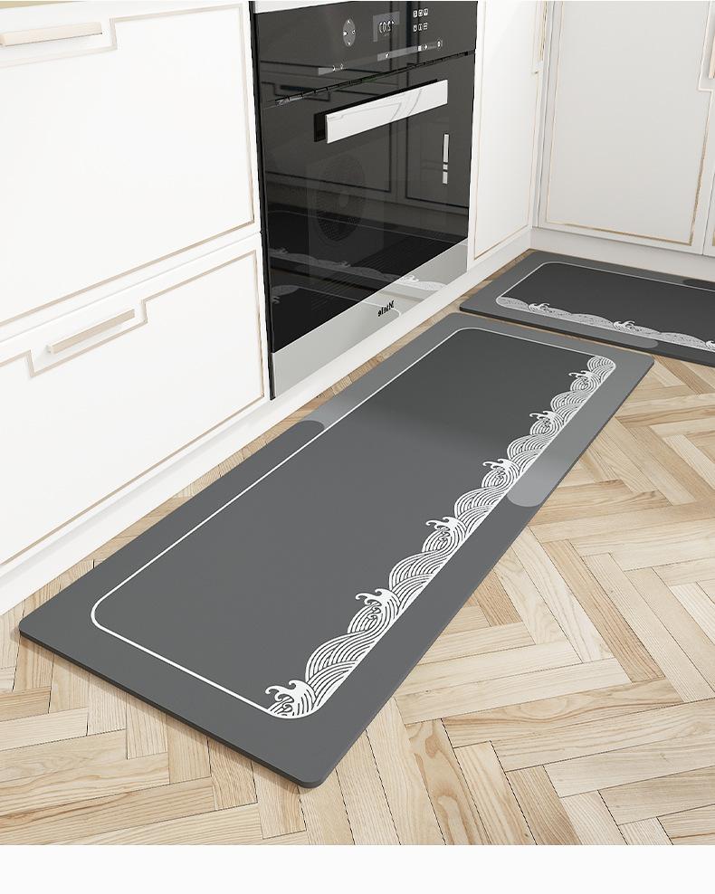 

Carpets Large And Small Kitchen Mats Water-absorbing Oil-absorbing Non-Slip Stain-resistant Waterproof Supplies, Green