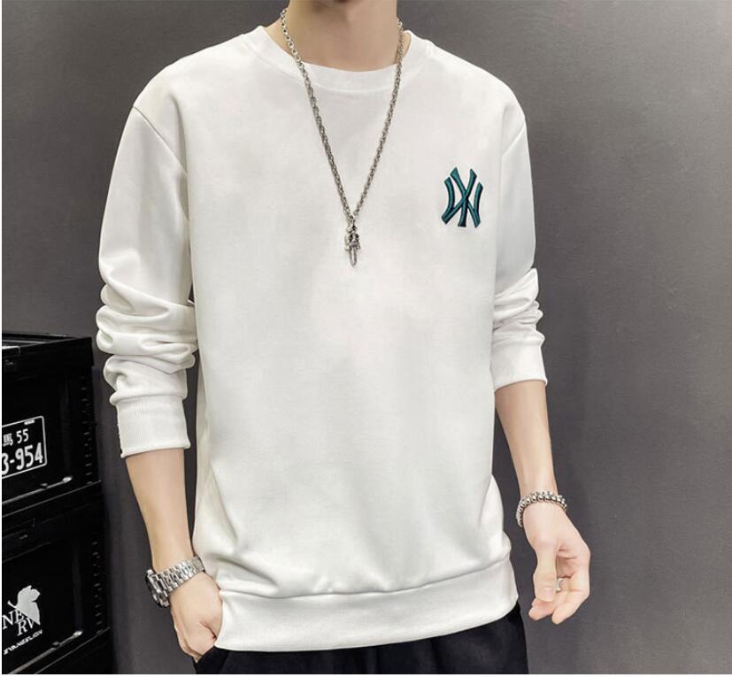

2021 new men's long-sleeved t-shirt spring and autumn tide brand trend loose Hong Kong style sweater men's bottoming shirt shirt men, W1
