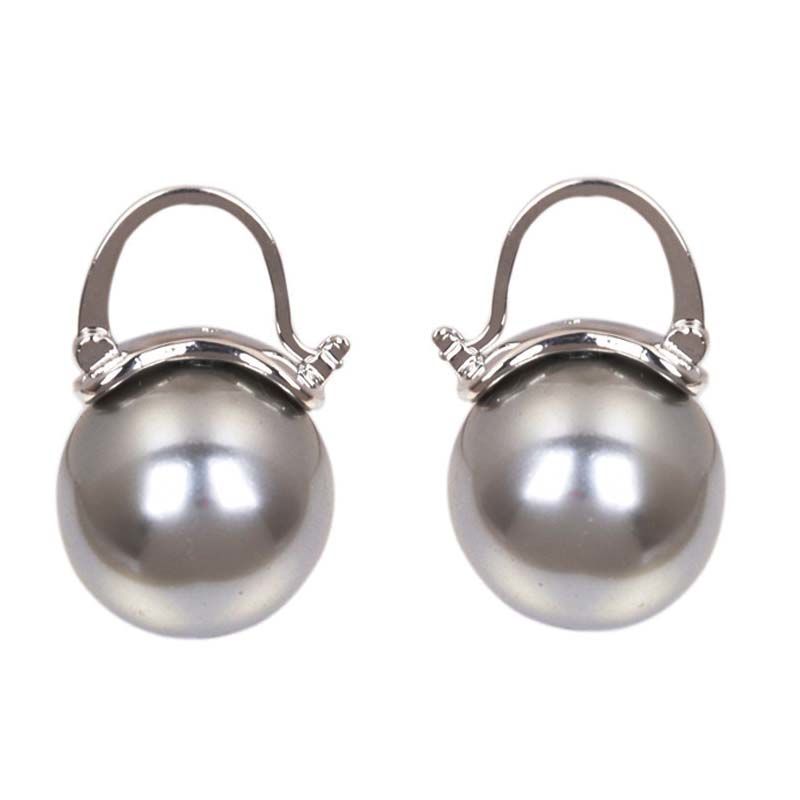 Fashion Pearls Dangle Lever Back Earrings by 925 Silver Piercing Pin For Women-image-702031439
