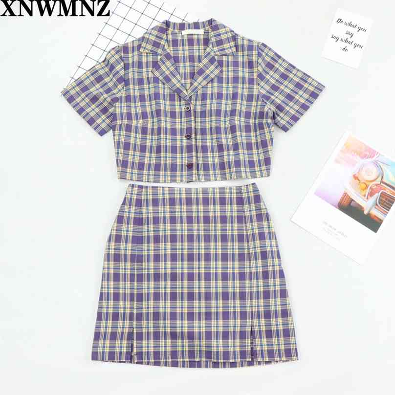 

Women Slimmed-down Short-sleeved Plaid Shirt Womens Blouse Sexy Party Shirts Tops Clothing Blusas Mujer De Moda 210520, Multi