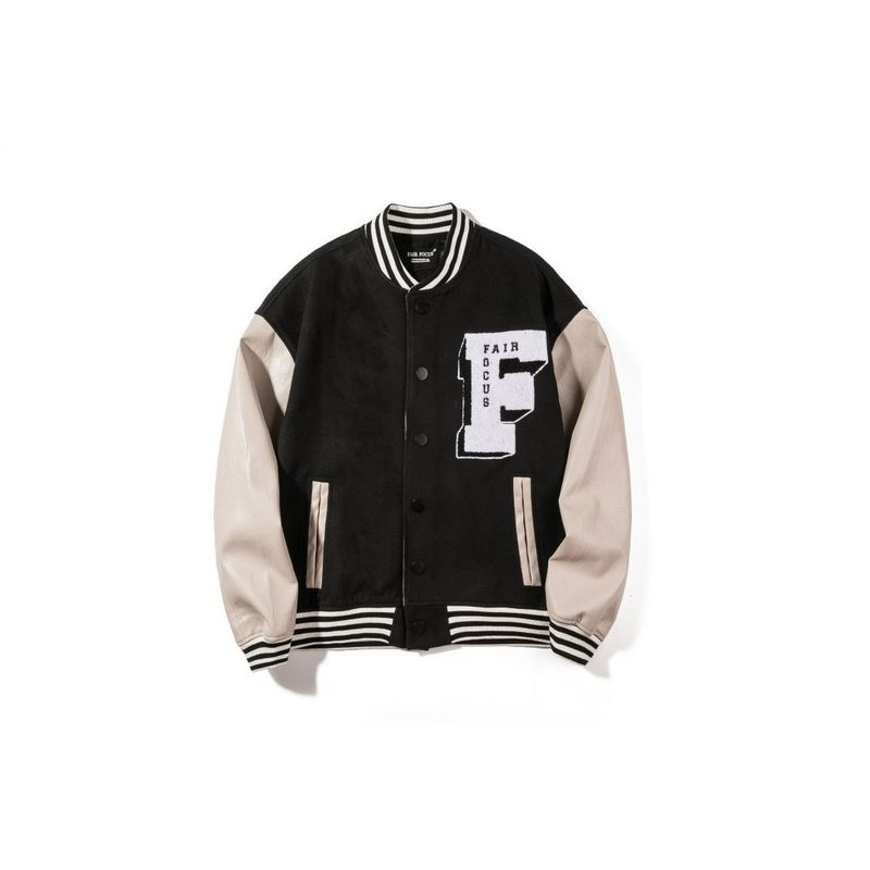 

Comfortable color matching men's jacket, high-quality, comfortable, warm, fashionable, travel, sports, party, commute, Black;brown