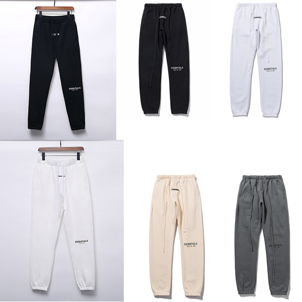 

reflective Autumn Winter pants USA Fear Of God Essentials Silicone letters print Trousers Casual Fog Sweatpants Men Women FG Jogger Pant 3m, 1 reflective embroidered