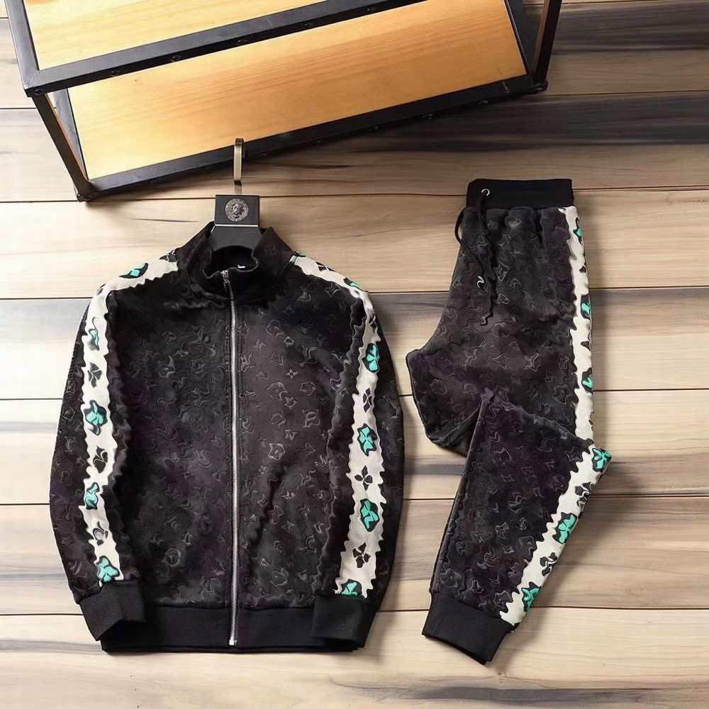 

men tracksuits sets women jackets suit classic letter pants two-piece suits casual long-sleeved sports fashion sportswear designer hoodies j, Gray