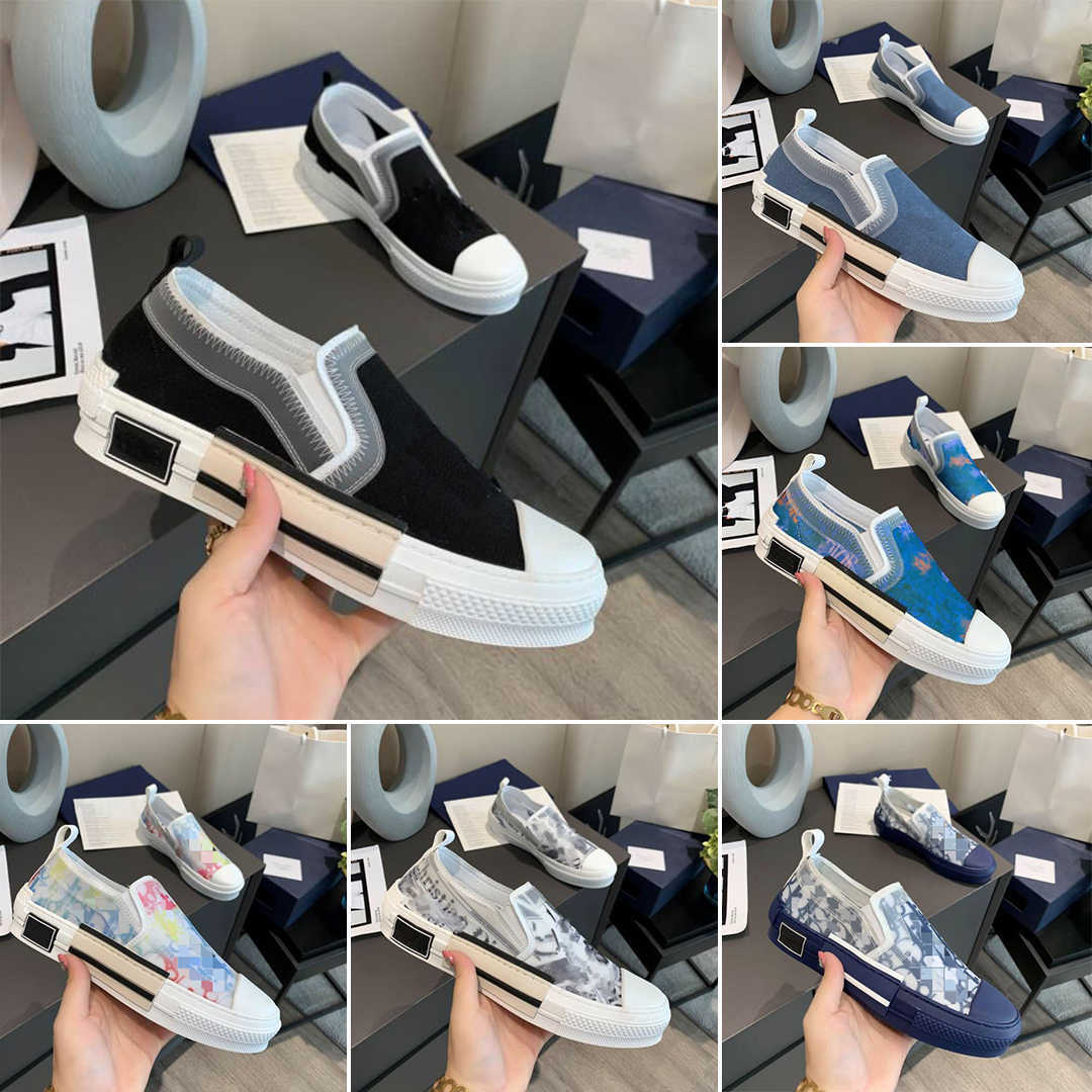 

Designer shoes Sneakers B23 Oblique Low top Mens Sneaker B24 Technical Canvas Leather Women Shoe high Quality Luxurys