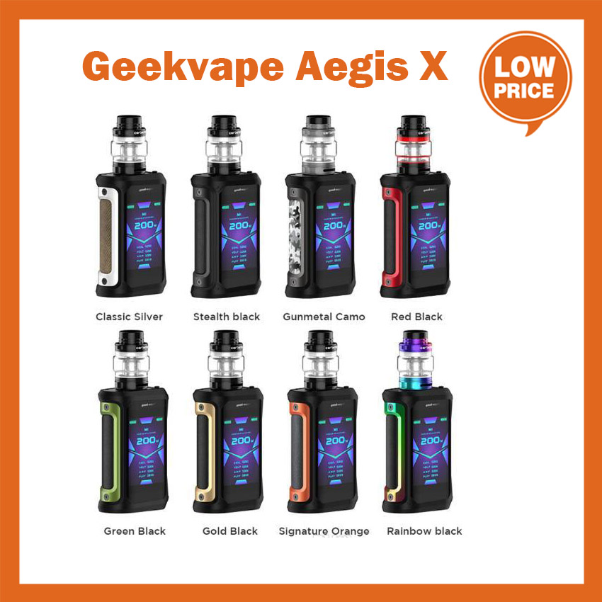 

100% Original Geekvape Aegis X 200W TC Kits with AS 2.0 Chipset Mod 5.5ml Cerberus Tank Super Mesh x1 0.2ohm Vape US Stock