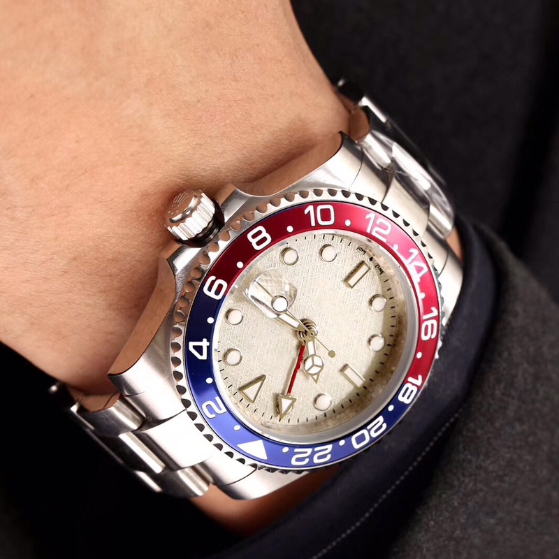 

Exclusive custom-made watch men watches Automatic Mechical Movement Wristwatch High-defintion Sapphire Mirror 40 MM, White