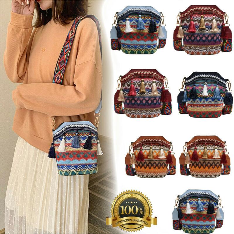 

Shopping Bags Women Vintage Straw Bag Satchel Handwoven Crossbody Messenger Beach Shoulder, Blue