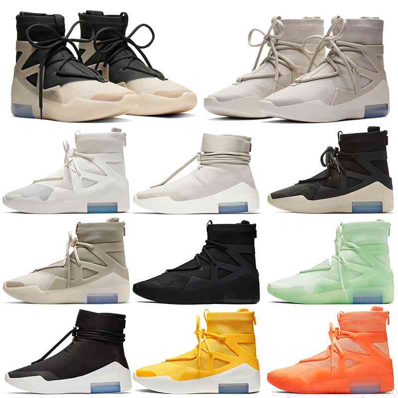 

Basketball Boots Fear of God 1 Shoes Mens Sports Trainers Sneakers Triple Black String The Question Amarillo Frosted Spruce Grey Sail Orange