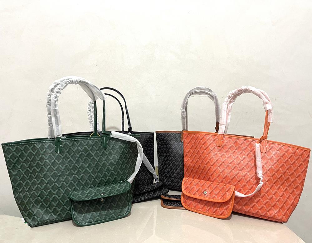 

Women's shopping bags Highest quality goyan shoulder bag tote single-sided Real handbag large 57*31*17 CM trumpet 46*26*14 E4, Red