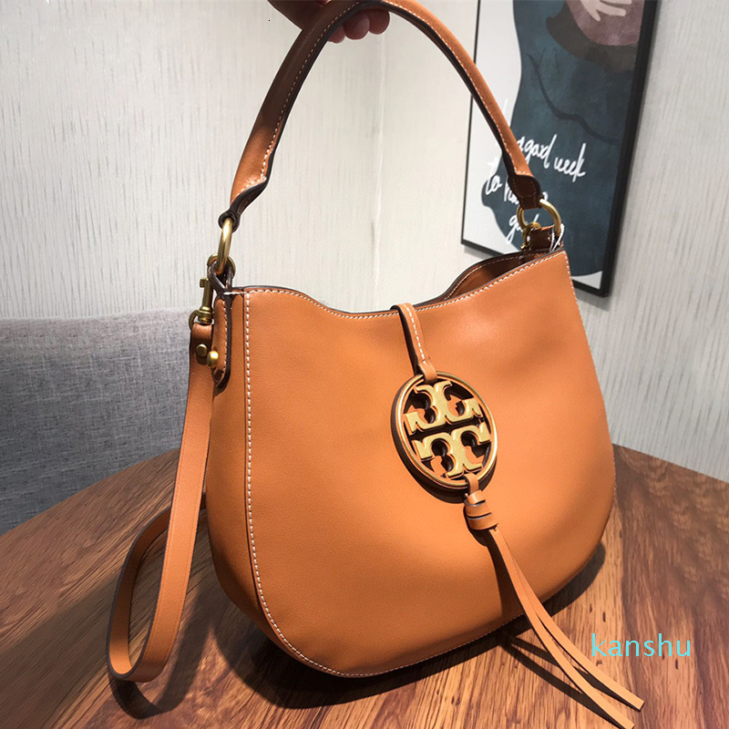 

Tb New Miller Hand Napa Cowhide Shopping One Shoulder Messenger Bag Leather Women's Bag1, Brown