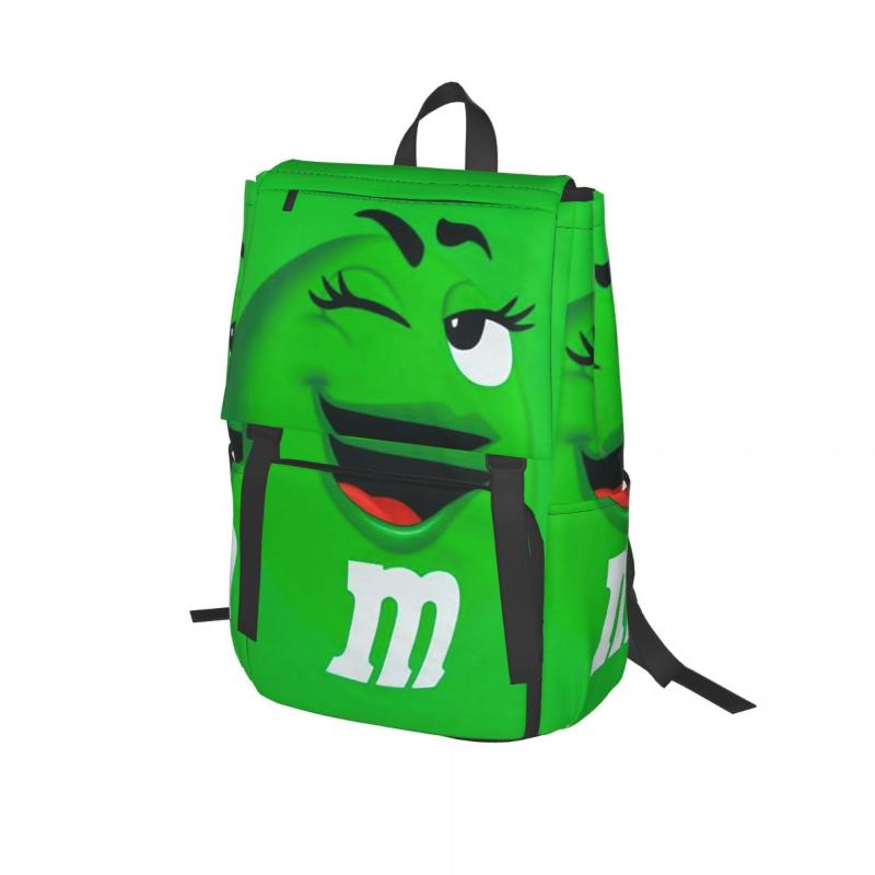 

Backpack M & M's Chocolate Candy For Girls Boys Travel RucksackBackpacks Teenage School Bag, Black
