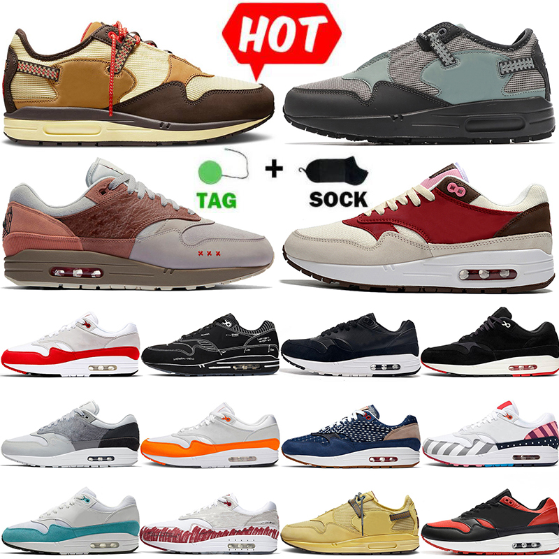 

Cushion 1s Mens Womens Running Shoes Amsterdam London Max 1 Sean Wotherspoon White Schematic Black Denham Cactus Jack Cave Stone Trainers Sneakers 36-45, # 36-45 sean wotherspoon
