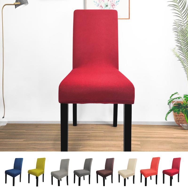 

1pcs Dining Chair Cover Jacquard Spandex Slipcover Protector Case Stretch For Kitchen Seat El Banquet Elastic Covers