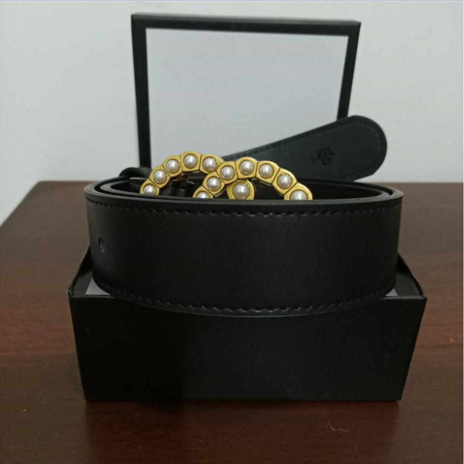 

High quality sports leisure mens belt womens belts inlaid diamond pearl bronze metal buckle fashion women Waistband free delivery, Black;brown