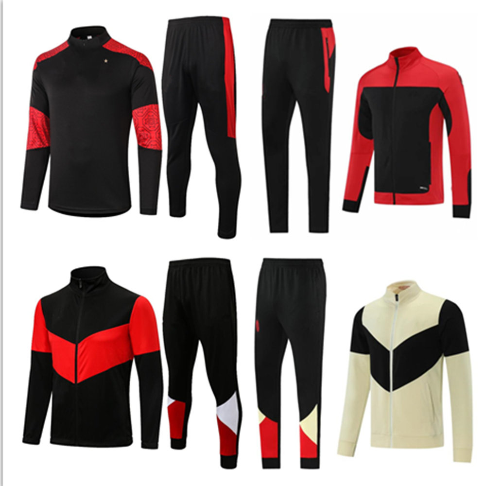 

2021 2022 IBRAHIMOVIC PIATEK AC KAKA Soccer training suit jacket survetement 21/22 maillot de foot CALHANOGLU MILAN football Tracksuit