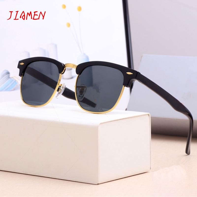 

Brand Classic Sunglasses Women 2021 Glass Lens HD Retro Men Vintage Sun Glasses For Driving Driver UV400, White;black