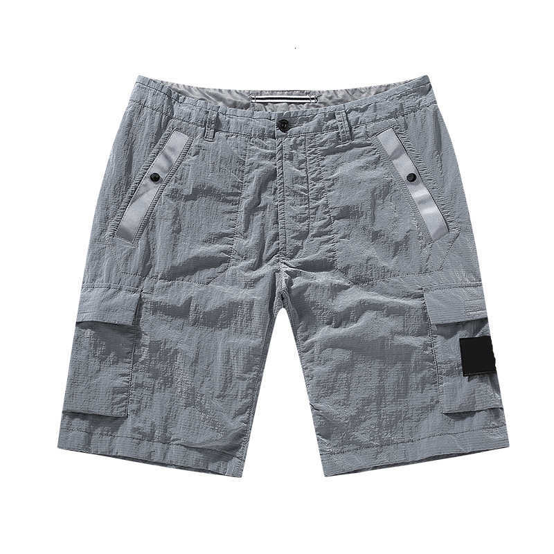 

cp topstoney konng gonng style shorts of brand in summer metal nylon casual loose shorts quick drying beach pant, Wine red
