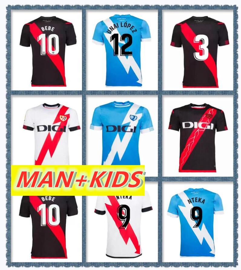 

Rayo Vallecano soccer jerseys 2021/22 BEBE UNAI LOPEZ FALCAO ISI football shirts RODRIGUES ALVARO TREJO ANDRES jersey SANTI C.V. NTEKA men kids kit Camiseta de Futbol, 21/22