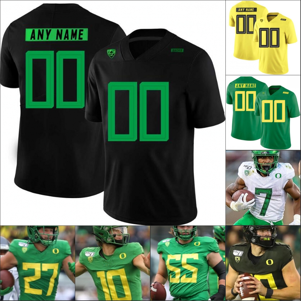 

College 2021 Oregon Ducks Jersey Football Justin Herbert Mariota Noah Sewell Mycah Pittman Devon Williams Bryan Addison Kayvon Thibodeaux mens women youth, Black