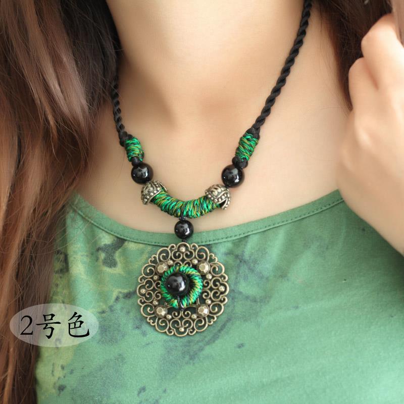 Xianlan303 Retro Pendant Pendant Collarbone Chain Accessories Accessories Brief Paragraph Necklace Pendant Necklace Sweater Chain-image-706265070