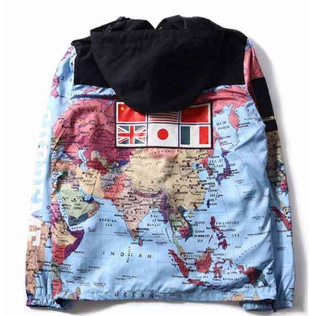 

Luxury Jacket Mens Clothing Men Women Map Printed Winter Jacket Mens Stylist Jacket Mens Stylist Winter Coats Size, Map color