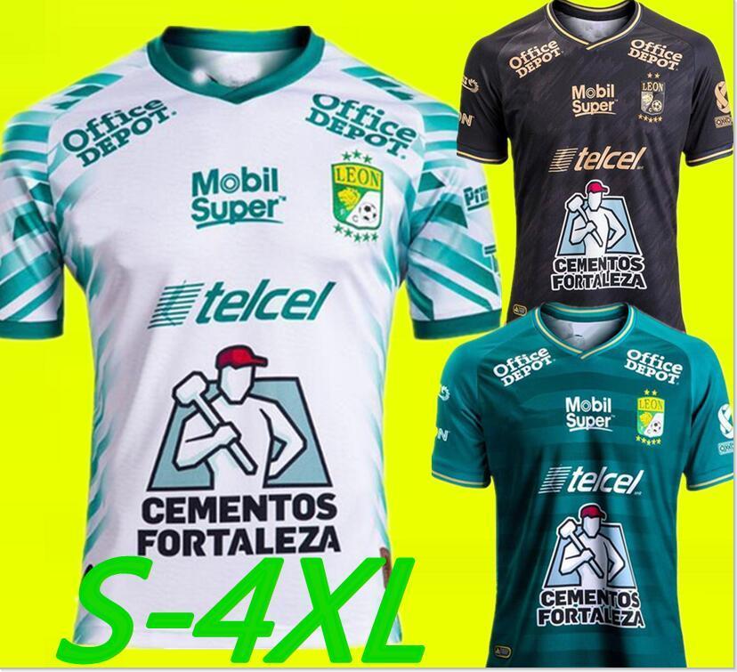 

20 21 Leon Soccer Jerseys Home Away 2021 camisetas mexico league liga mx Sosa Macias Leonardo Ramos Joel Cota football shirts Club LeÃ³n, Black