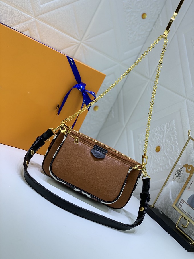 

Wallets Totes 2021 Luxurys Designers Shoulder Bag Women Square Handbags Crossbody Mahjong zipper Bags Fashion Handbag Purses Wallet Backpack Round Coin Purse Tote, Embossing brown #m45839