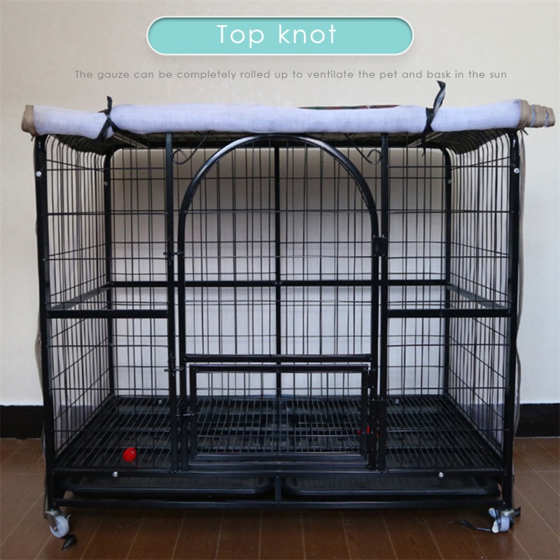 

Waterproof And Breathabe Pet Cage Mosquito Net Cover Pet Dog Home Cage Cover Dustproof Waterproof Kenne Sets