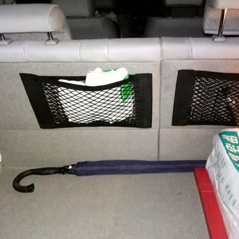 

Phones Car Pocket Cage Storage Net Bag Rear SUV Trunk Universal 2pcs Set Organizer