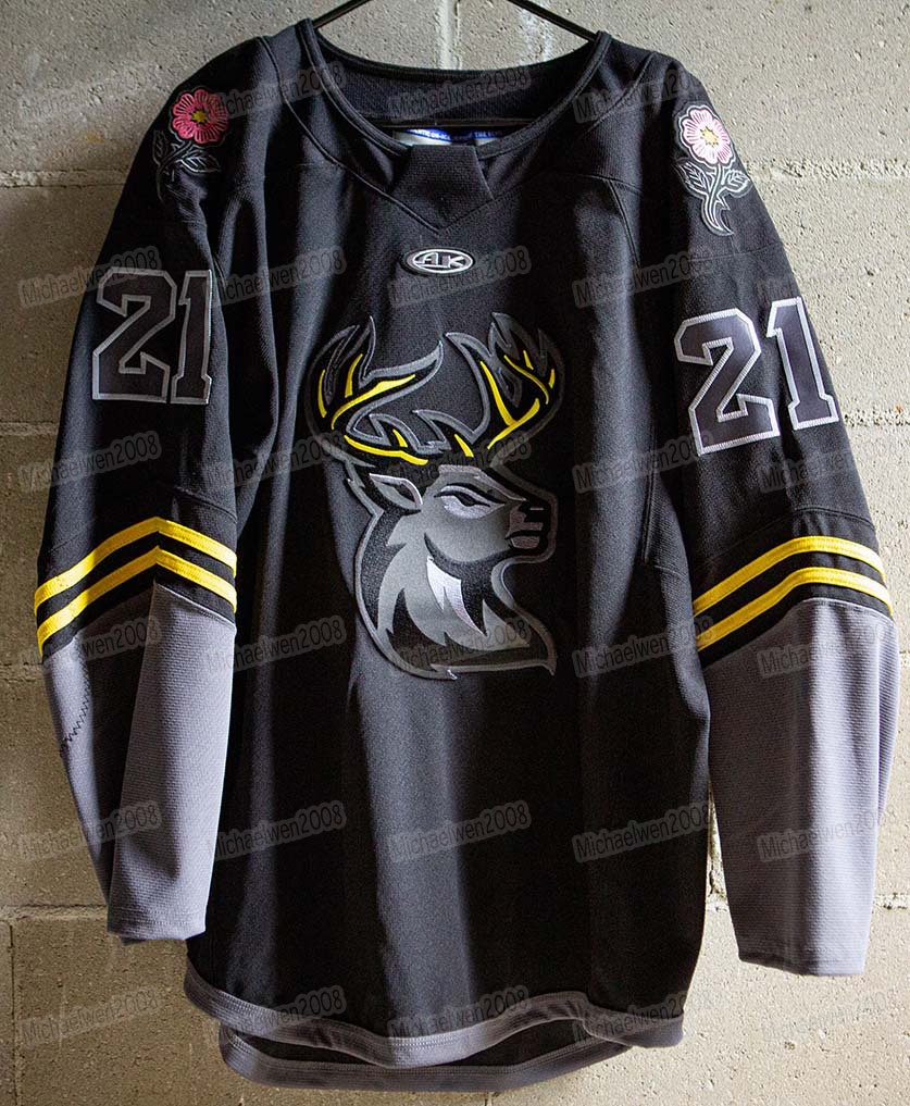 Echl Iowa Heartlanders 2022 Prairie Rose Alternate Third Jersey Ice Hockey Jersey Custom n'importe quel numéro et nom de jeunes pour femmes