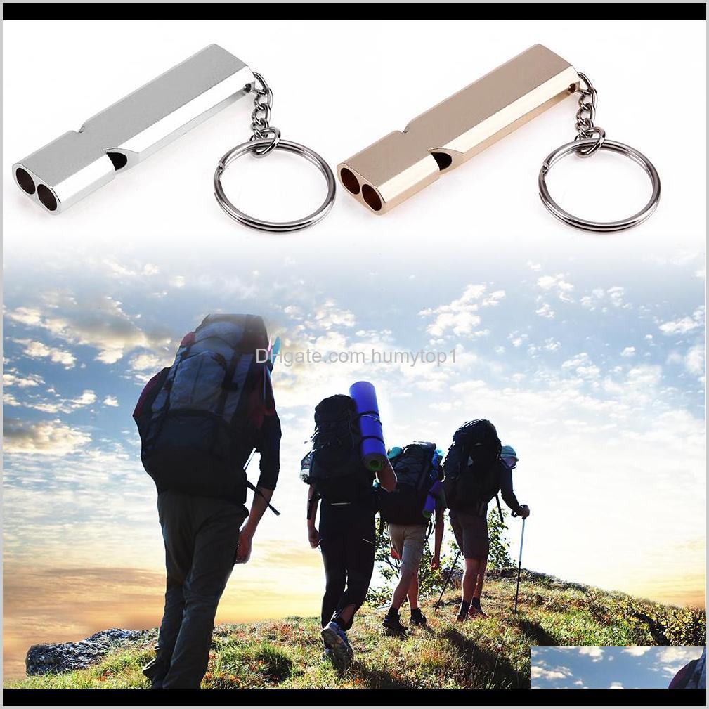 

Gadgets Mini Portable 150Db Double Pipe High Decibel Outdoor Camping Hiking Survival Doublefrequency Emergency Whistle Keychain Ws5 Yp Mosj0