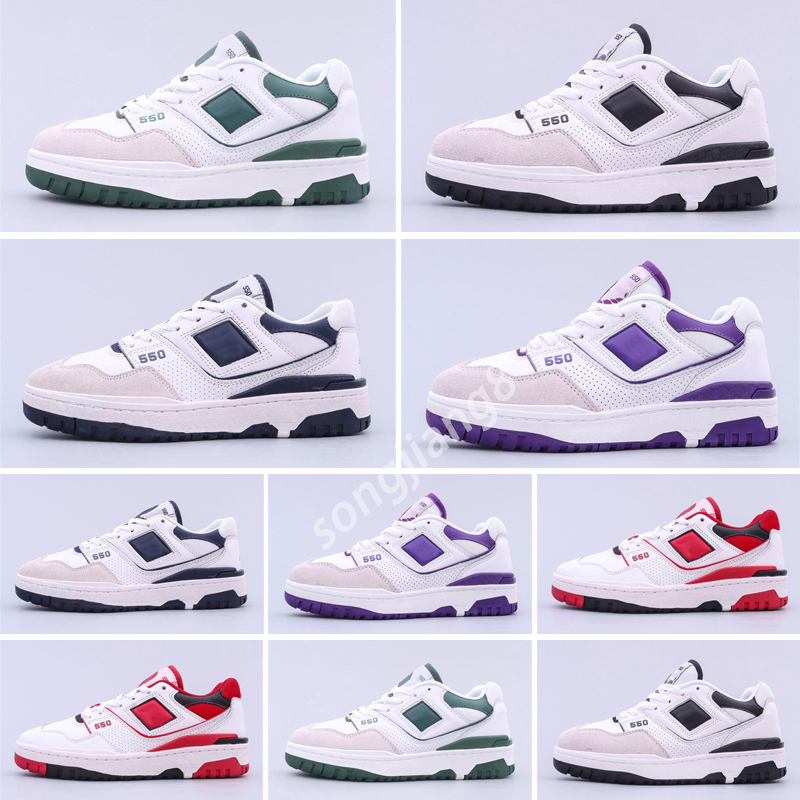 

2022 New 550 Low Sports Sneakers B550 Women Men Casual Shoe White Green Runner Outdoor Designer Shoes