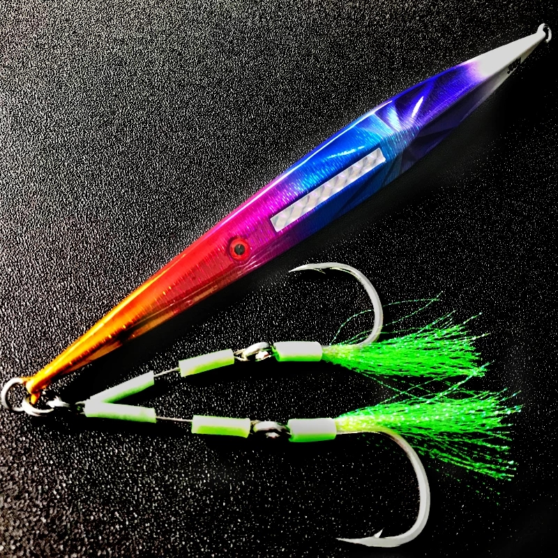 Fishing Assist Hooks Slow Fast Jigs Stainless Wire Lumious Twin Stinger Dancing Hook for metal Jig Deep Sea Fish Tackle-image-720980165