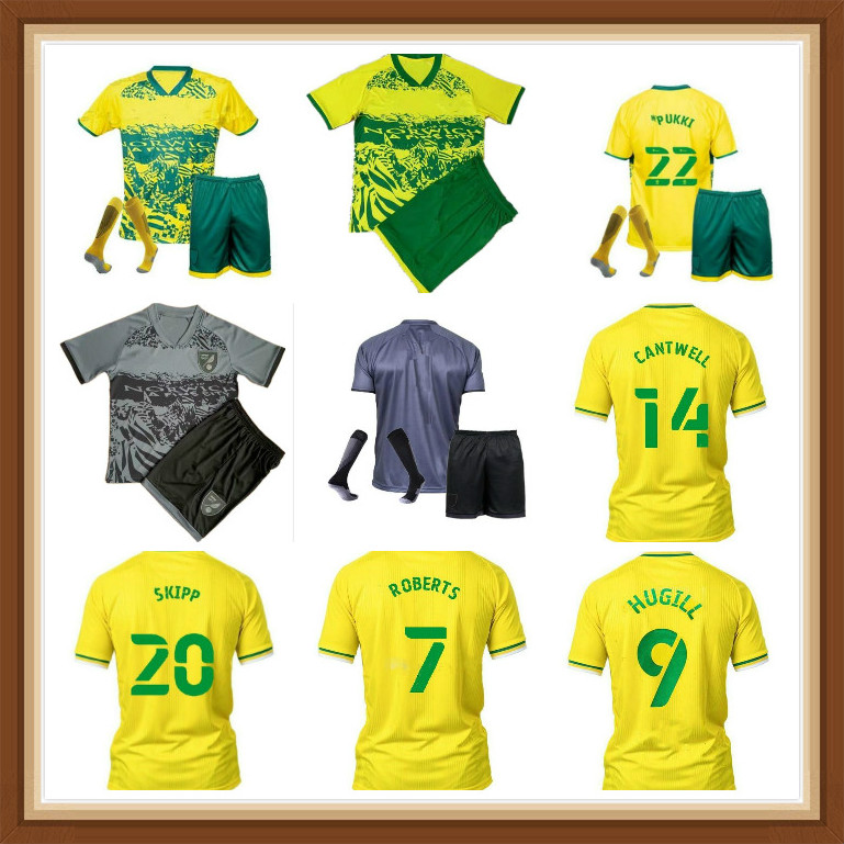 

men kids Special Edition 2021 NORWICH PUKKI CITY HUGILL Soccer Jerseys Home goalkeeper kit 21 22 ROBERTS HERNANDEZ BUENDIA STIEPERMANN football shirt set Uniform, Brown