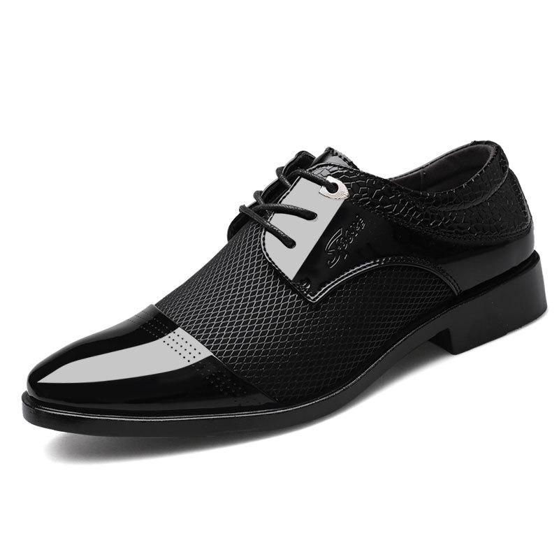 

Men's Shoes Summer 2021 Leather Business Formal Wear Casual All-match Wedding Dress