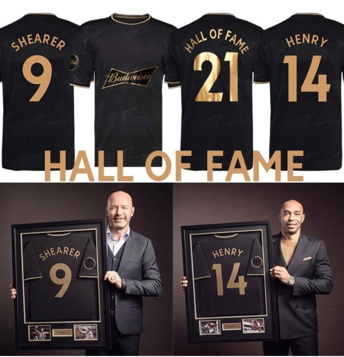 

2021 2022 HALL OF FAME Soccer Jerseys 21 22 HENRY SHEARER MEN kit Special Framed Commemorative Edition Black Man Football Shirt uniforms black
