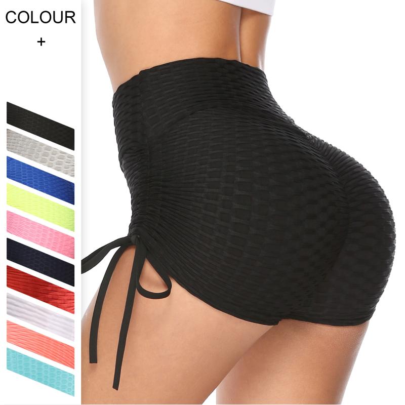 

Yoga Outfit Solid Women Shorts Sports Running Sportswear Fitness Workout Squat Gym Lifting Hips Push Up Slim Fit Activewear
