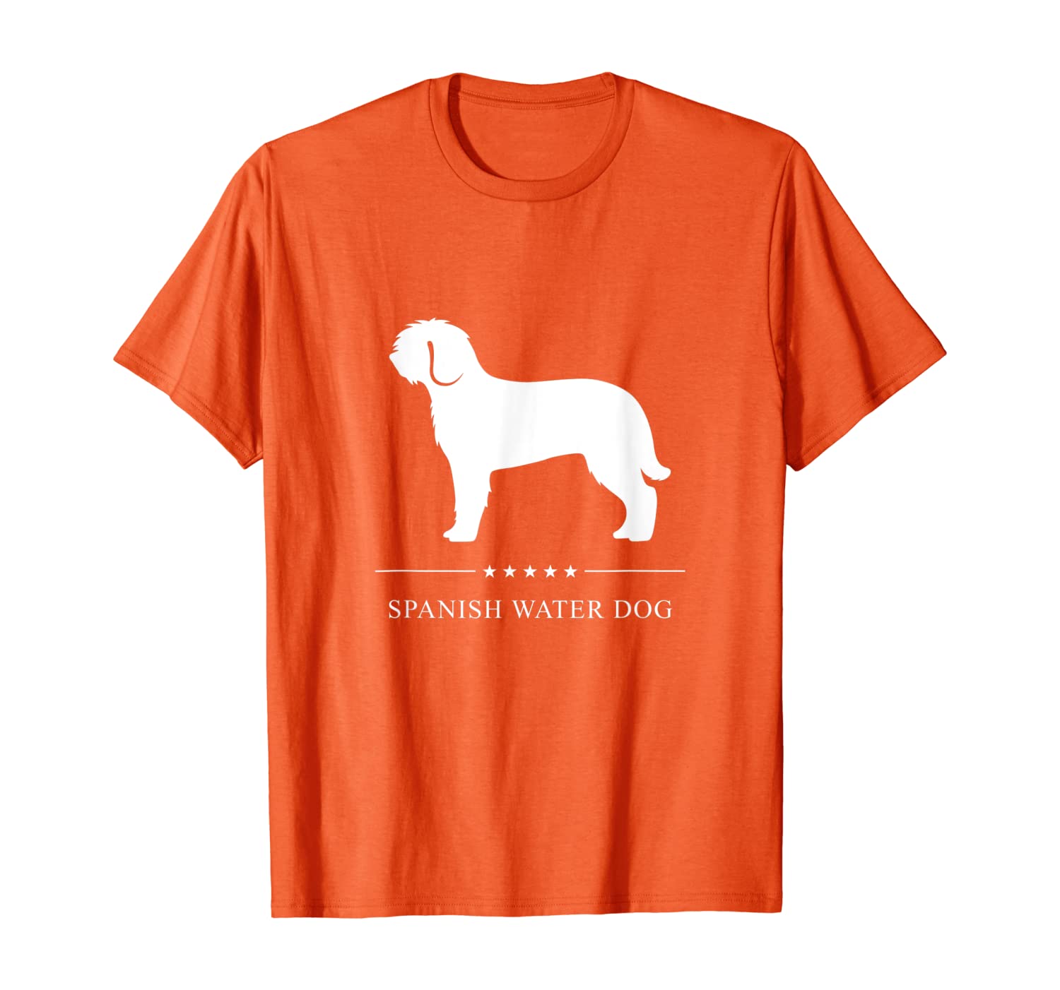 

Spanish Water Dog : White Silhouette T-Shirt, White;black