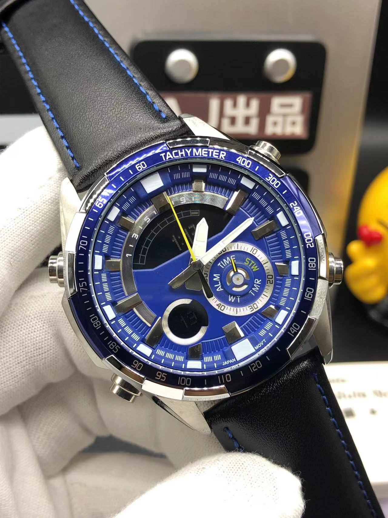 

Men's Business Quartz Digital Watch ERA-600 LED Dual Display Waterproof and Shockproof World Time All hands can be operated High quality