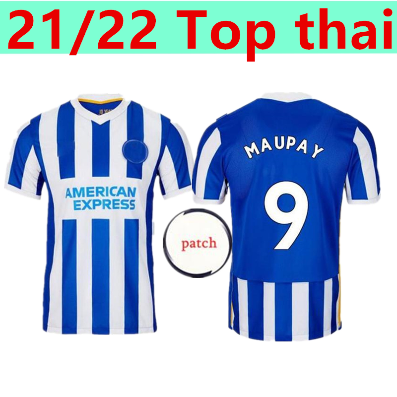 

21 22 Hove Albion 2021 soccer jerseys home Maupay LALLANA Dunk football shirtCONNOLLY Trossard men Jersey uniforms, Black;yellow