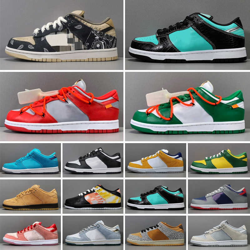 

Sean Cliver SB DUNK sports Shoes Chunky Dunky Low Skateboard Paris Brazil Syracuse White off Kentucky Men Women Casual Size 36-46 With box, Color 10