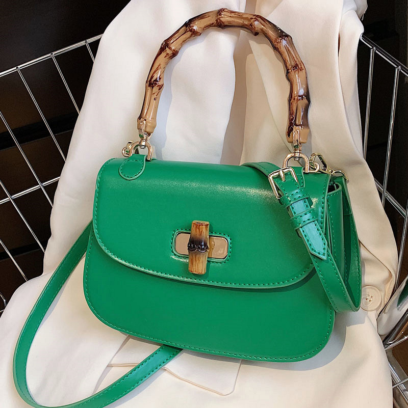 

Wholesale factory ladies shoulder bags high-quality shaped leather handbag retro solid color women handbags European and American popular green small square bag, Brown