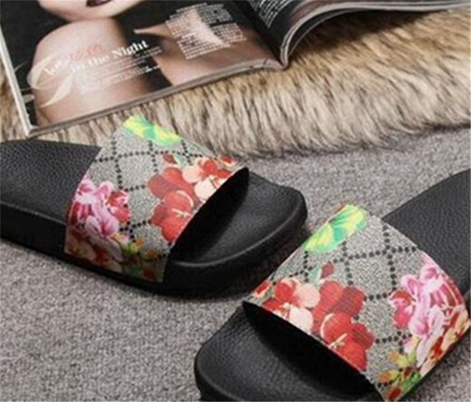 

Big size us5- us13 Men Women Sandals flower animals Summer sandals Slide Summer Fashion Wide Flat Slippery Sandals Slipper flower 02, Black