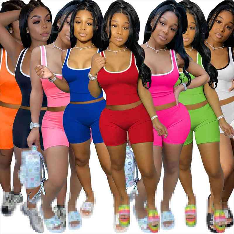

2 Piece Sets Outfits Women Tracksuits Two Set Shorts Wholesale Items Clothing Summer Clothes, Gray