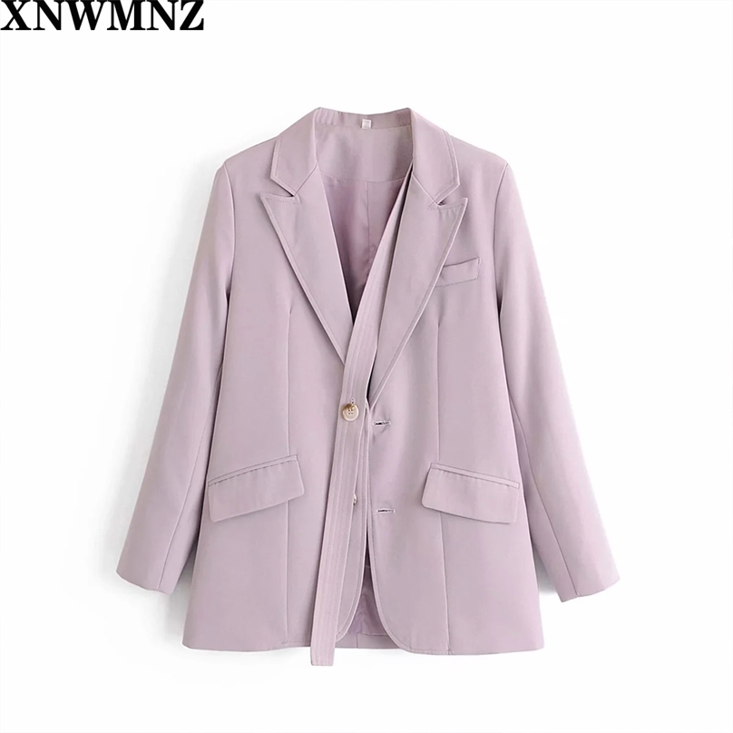 

Loose Casual Women Blazers Korean Style Student Long Sleeve Pocket Jacket Office Lady Business Coat 210520, Pink