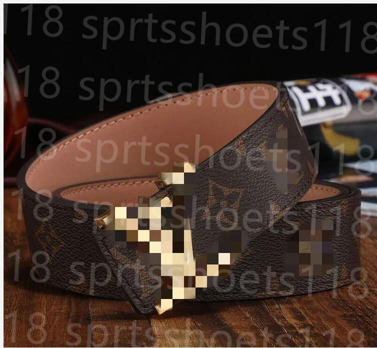 

High quality Fashion Womens Men Designers Belts Leather Black Bronze Buckle Classic Casual Pearl Belt Width 3.8cm With Box, 3.8cm width+box