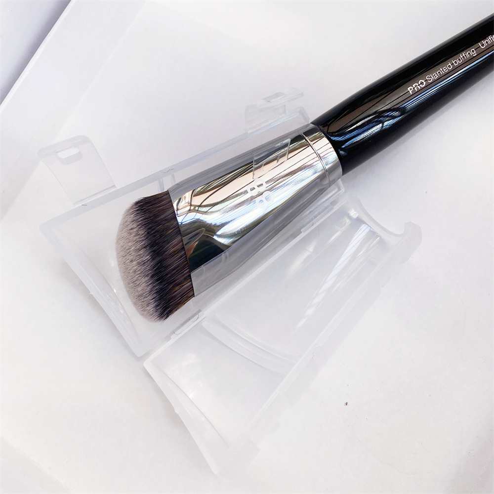

PRO Slanted Buffing Makeup Brush #88 - Round Angled Dense Liquid Cream Foundation Sculpting Contour Cosmetics Brush Beauty Tools