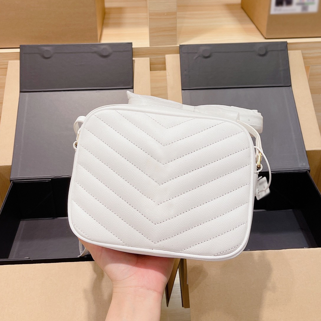 

Yysls handbags Genuine Leather Flap camera bag Handbag Comes With Box Chain Bag Women luxurys Fashion Designers Bags Female clutch Classic High Quality 9K7X, A#balck 27cm