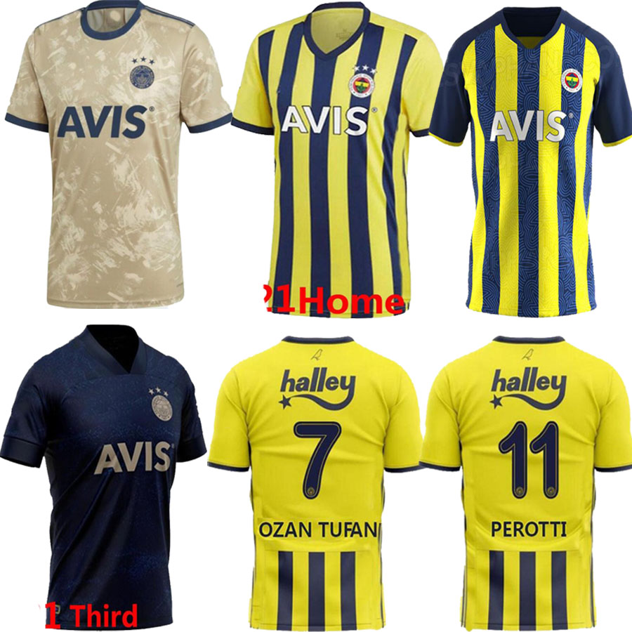 

20 21 22 Fenerbahce soccer jerseys 2021 2022 CAMISETAS DE FÚTBOL home Mesut Özil Ozan Tufan Perotti Samatta Camiseta football shirts uniform, Black;yellow